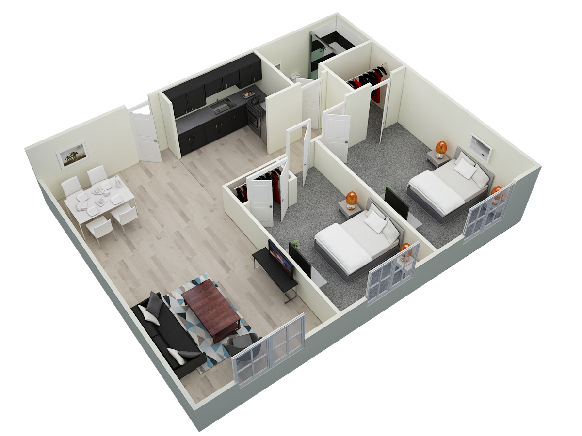 Da Vinci - 2 Bedroom & 1 Bath
